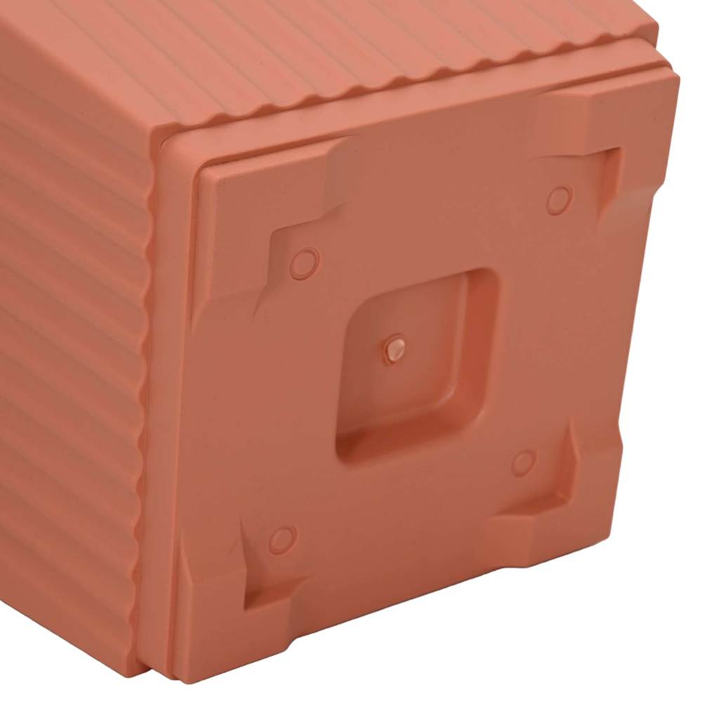 Plant Pots 24 pcs Brick Red 16 x 16 x 14 cm Plastic