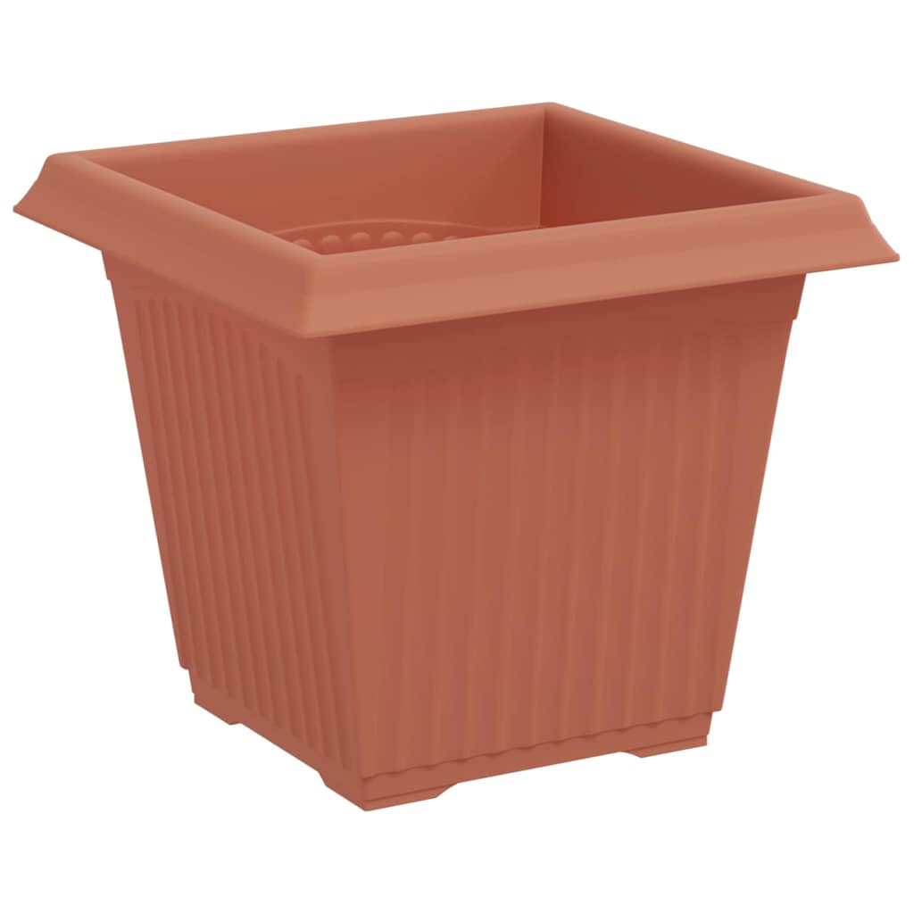 Plant Pots 24 pcs Brick Red 16 x 16 x 14 cm Plastic