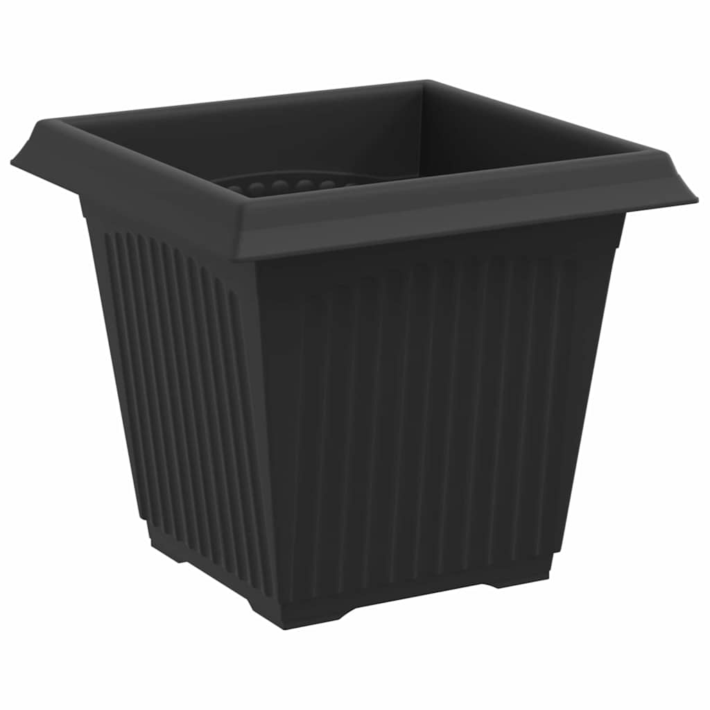 Plant Pots 24 pcs Black 16 x 16 x 14 cm Plastic