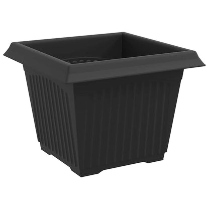 Plant Pots 24 pcs Black 23 x 23 x 17.5 cm Plastic