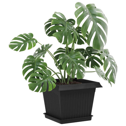 Plant Pots 24 pcs Black 23 x 23 x 17.5 cm Plastic