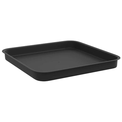 Plant Pots 24 pcs Black 28.5 x 28.5 x 22 cm Plastic