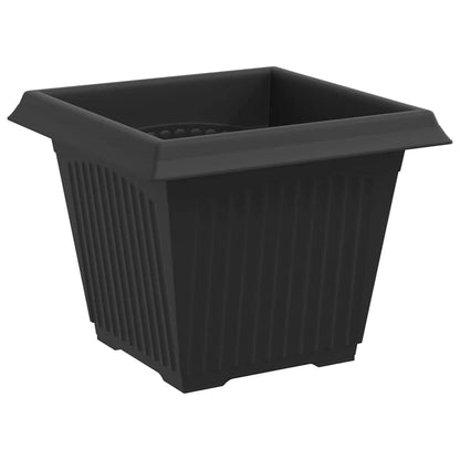 Plant Pots 24 pcs Black 33 x 33 x 26 cm Plastic