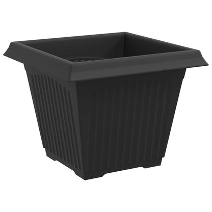 Plant Pots 24 pcs Black 38 x 38 x 30 cm Plastic