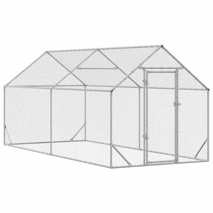 Chicken Cage Silver 400 x 170 x 177 cm Galvanised Steel