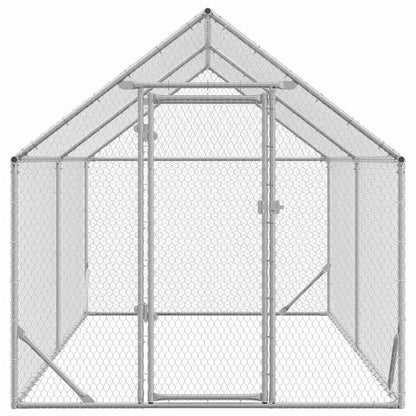 Chicken Cage Silver 400 x 170 x 177 cm Galvanised Steel