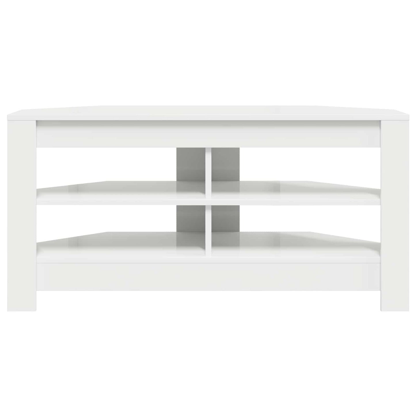 Corner TV Cabinet 102 x 40.5 x 45 cm White Engineered Wood