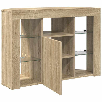 Corner LED TV Cabinet Sonoma Oak 100x40x68cm Engineered Wood