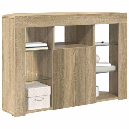 Corner LED TV Cabinet Sonoma Oak 100x40x68cm Engineered Wood