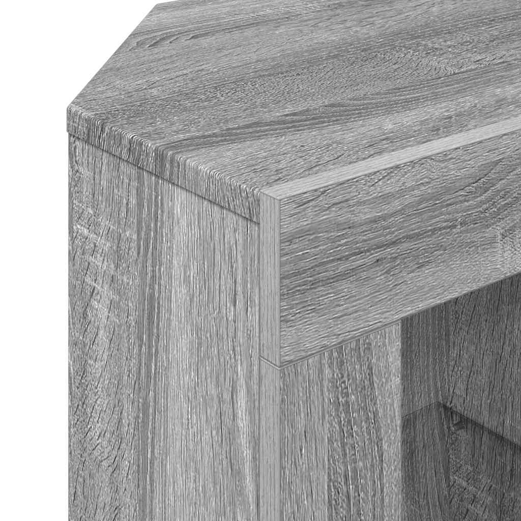 Corner LED TV Cabinet 100 x 40 x 50 cm Grey Sonoma