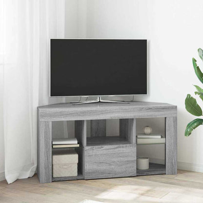 Corner LED TV Cabinet 100 x 40 x 50 cm Grey Sonoma