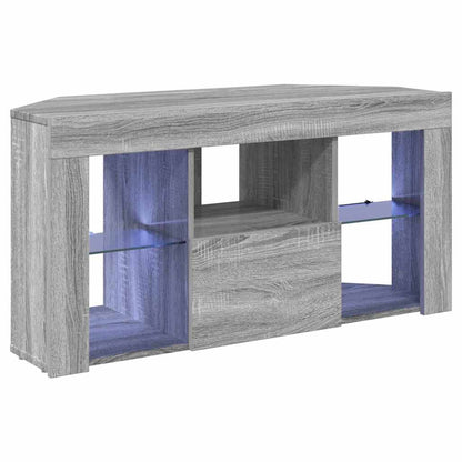 Corner LED TV Cabinet 100 x 40 x 50 cm Grey Sonoma