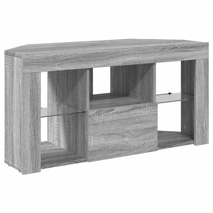 Corner LED TV Cabinet 100 x 40 x 50 cm Grey Sonoma