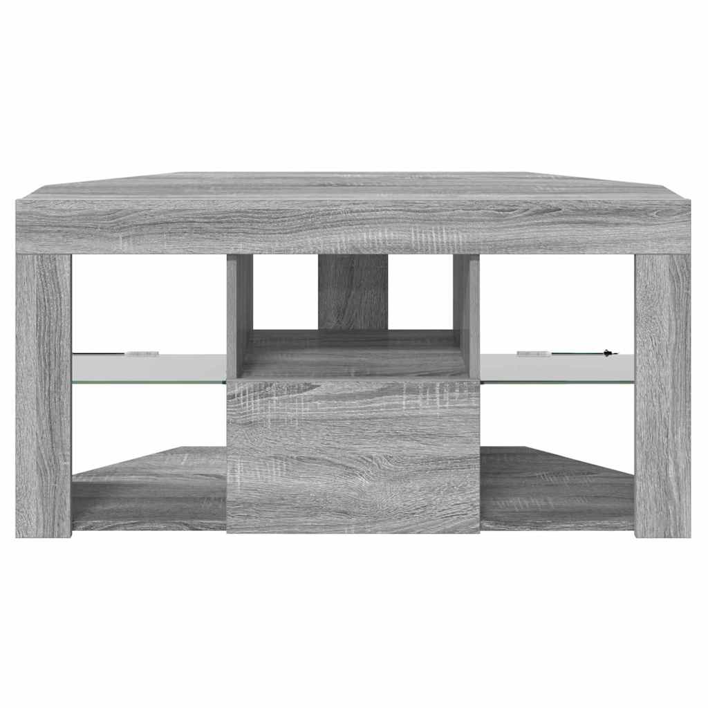 Corner LED TV Cabinet 100 x 40 x 50 cm Grey Sonoma