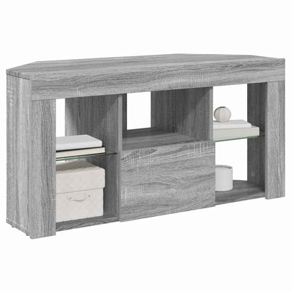 Corner LED TV Cabinet 100 x 40 x 50 cm Grey Sonoma
