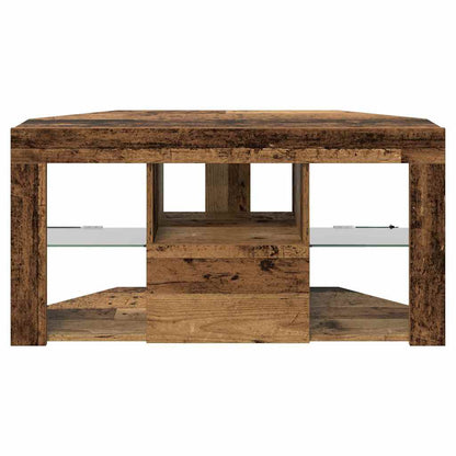 Corner LED TV Cabinet 100 x 40 x 50 cm Old Wood Engineered Wood
