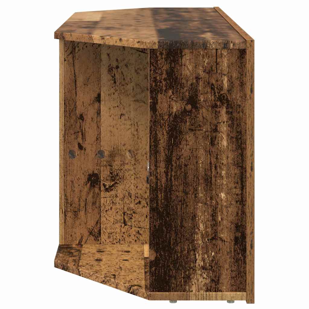 Corner LED TV Cabinet 100 x 40 x 50 cm Old Wood Engineered Wood