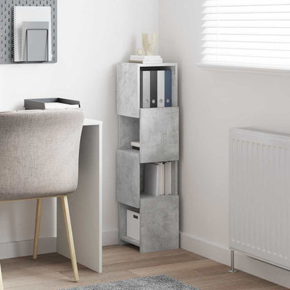 Corner Cabinet Concrete Grey 25.5x25x102cm Engineered Wood