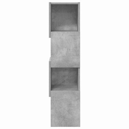 Corner Cabinet Concrete Grey 25.5x25x102cm Engineered Wood