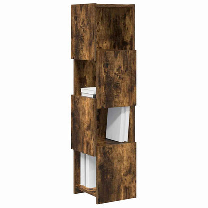 Corner Cabinet Smoked Oak 25.5x25x102cm Engineered Wood