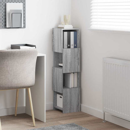 Corner Cabinet Grey Sonoma 25.5x25x102cm Engineered Wood