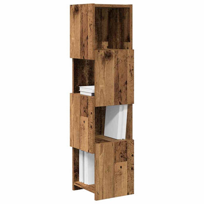 Corner Cabinet Old Wood 25.5x25x102cm Engineered Wood