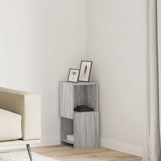 Corner Cabinet 25.5x25x55cm Engineered Wood Grey Sonoma