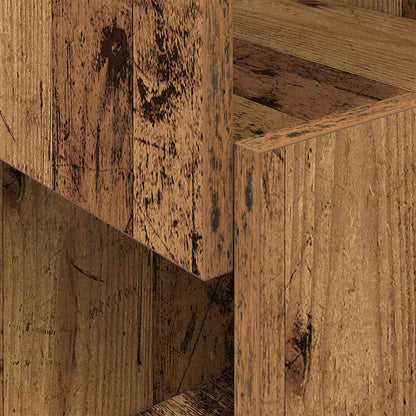 Corner Cabinet Old Wood 25.5x25x55cm Engineered Wood