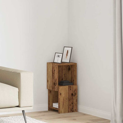 Corner Cabinet Old Wood 25.5x25x55cm Engineered Wood