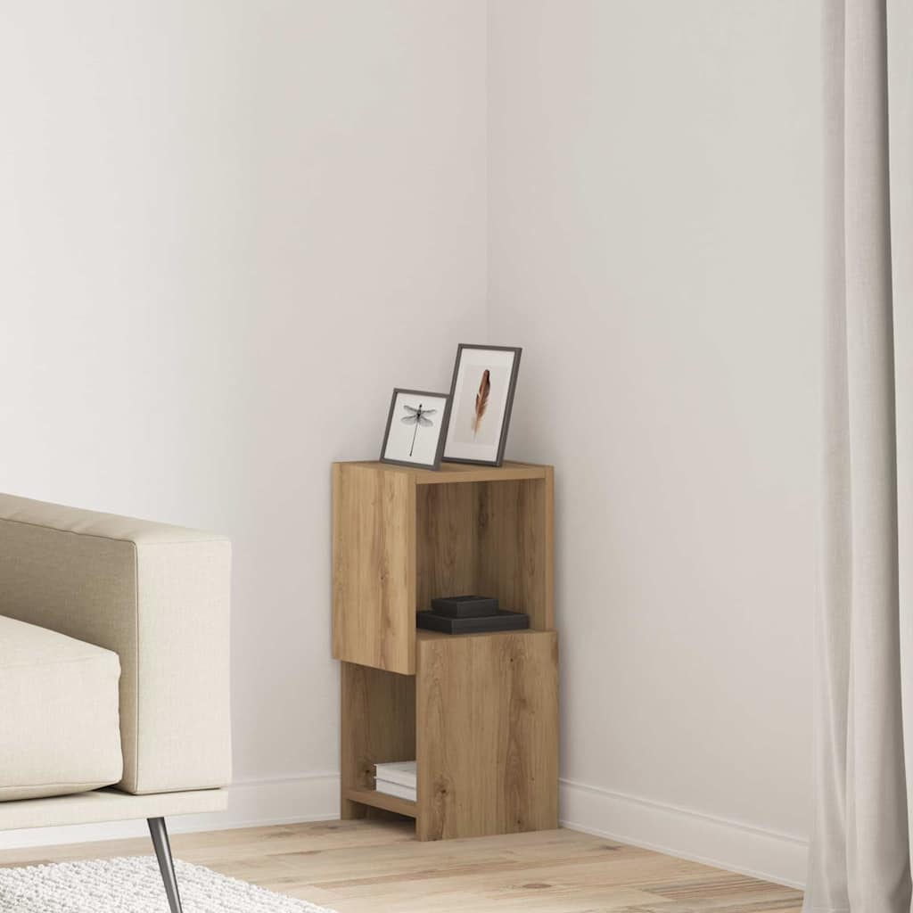Corner Cabinet 25.5x25x55cm Engineered Wood Artisan Oak