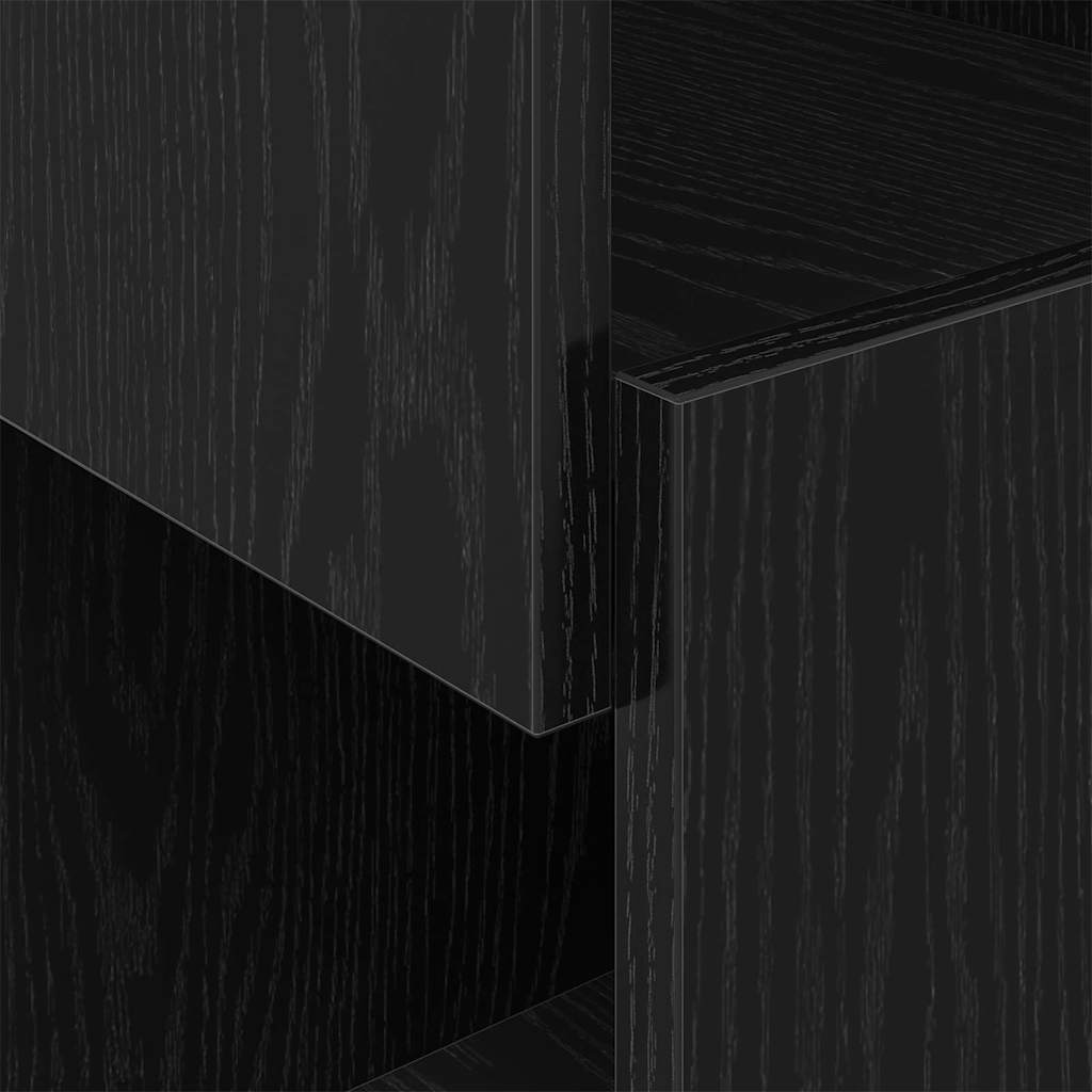 Corner Cabinet Black Oak 30.5x30x65cm Engineered Wood