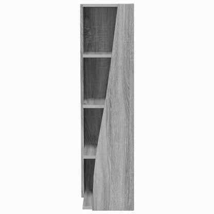 Corner Cabinet Grey Sonoma 27.5x27x102cm Engineered Wood