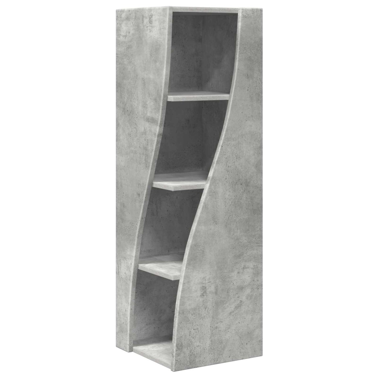 Corner Cabinet Concrete Grey 32x32x102cm Engineered Wood