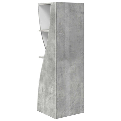 Corner Cabinet Concrete Grey 32x32x102cm Engineered Wood