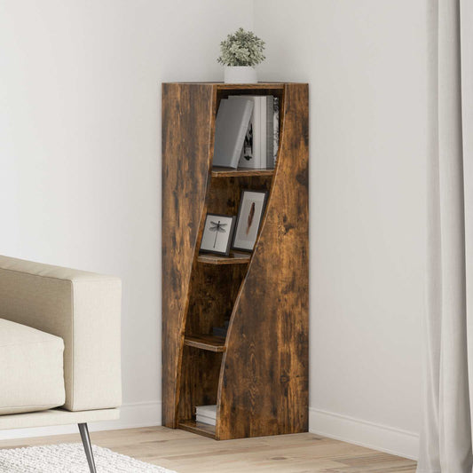 Corner Cabinet 32x32x102cm Engineered Wood Smoked Oak