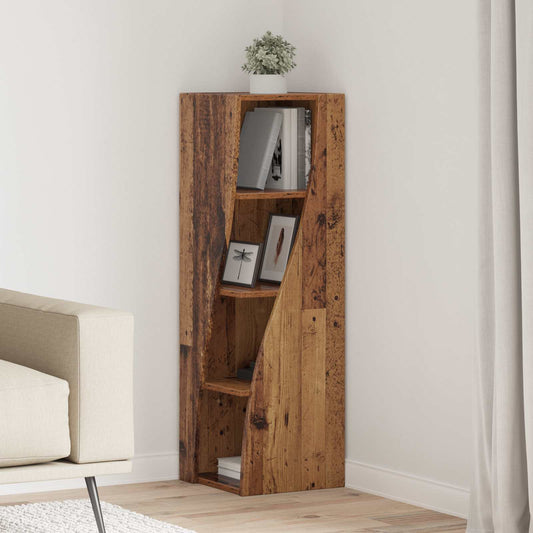 Corner Cabinet 32x32x102cm Engineered Wood Old Wood
