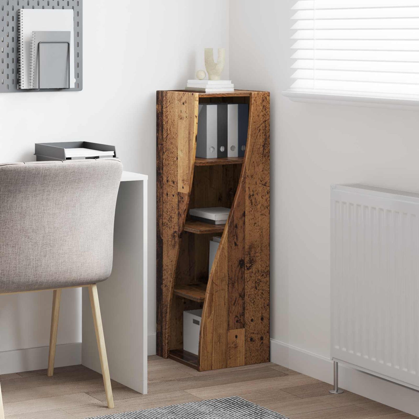 Corner Cabinet Old Wood 32x32x102cm Engineered Wood