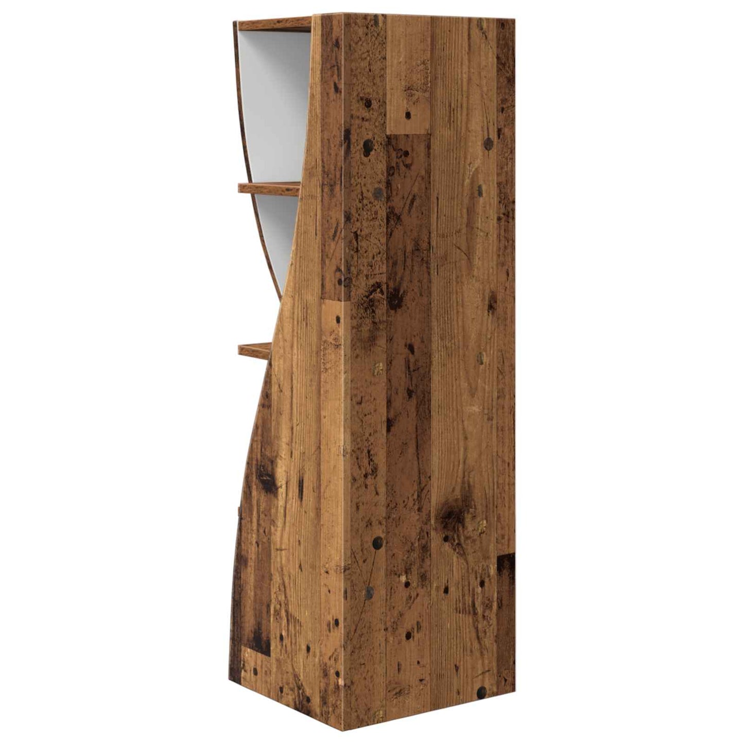Corner Cabinet Old Wood 32x32x102cm Engineered Wood