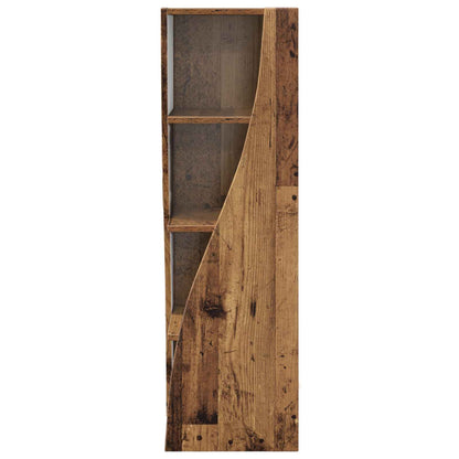 Corner Cabinet Old Wood 32x32x102cm Engineered Wood