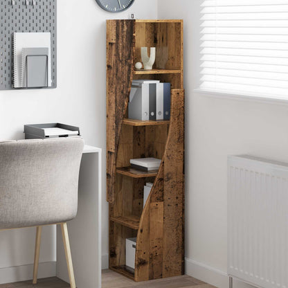 Corner Cabinet 32x32x140cm Engineered Wood Old Wood