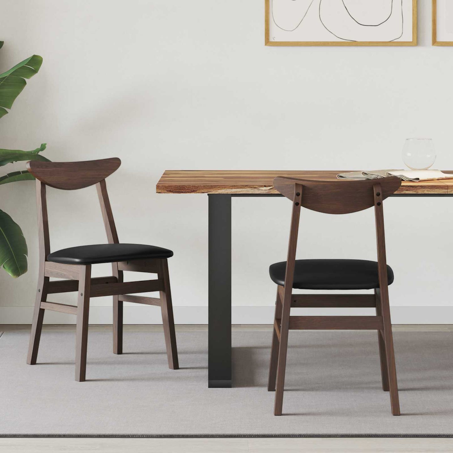 Dining Chairs 2 pcs Light Brown 42 x 47.5 x 81 cm