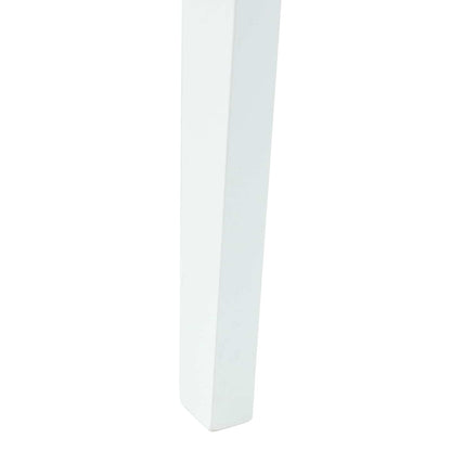 Dining Chairs 2 pcs White 42 x 47.5 x 81 cm Solid Rubber Wood