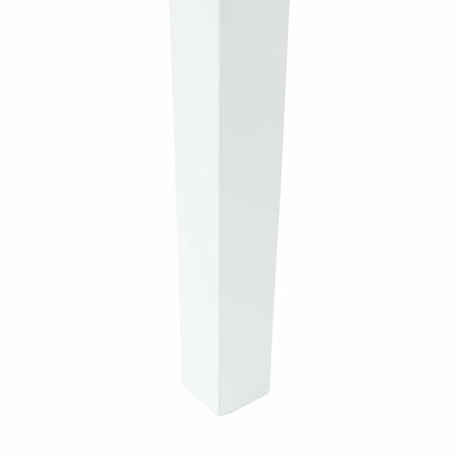 Dining Chairs 2 pcs White 50 x 52.5 x 91 cm Solid Rubber Wood