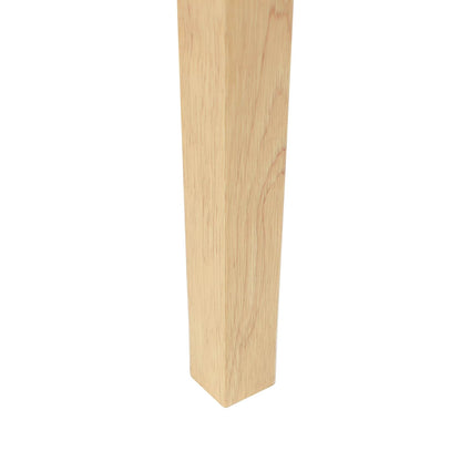 Dining Chairs 2 pcs Natural 50 x 52.5 x 91 cm Solid Rubber Wood