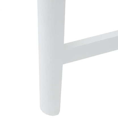 Dining Chairs 2 pcs White 48 x 49 x 95 cm Solid Rubber Wood
