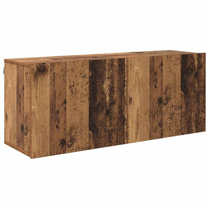 TV Units Wall-mounted 6 pcs Old wood Engineered wood