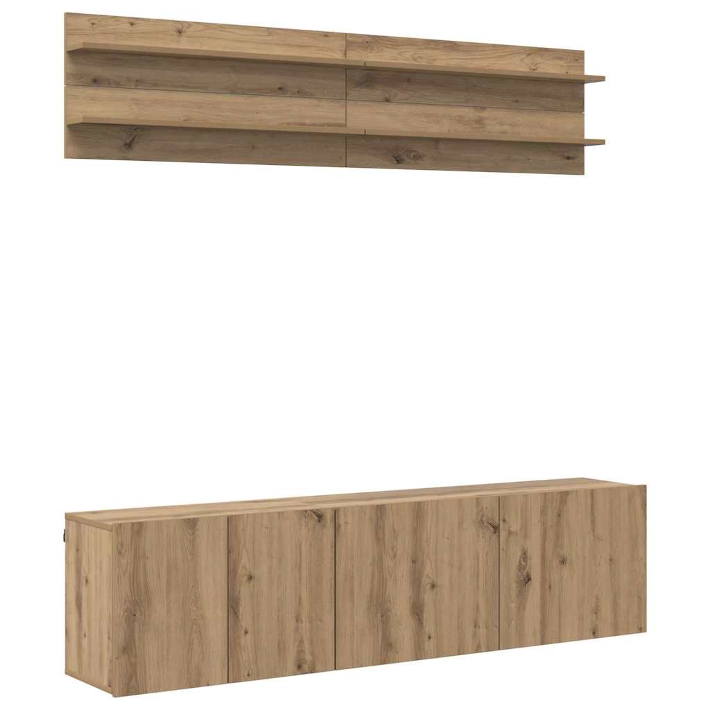 TV Units 6 pcs Artisan oak Engineered wood