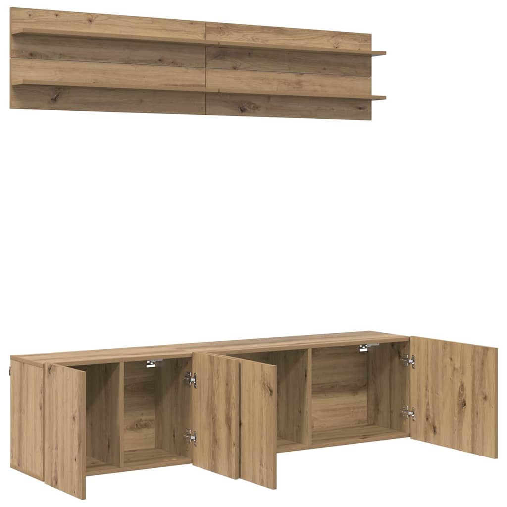 TV Units 6 pcs Artisan oak Engineered wood