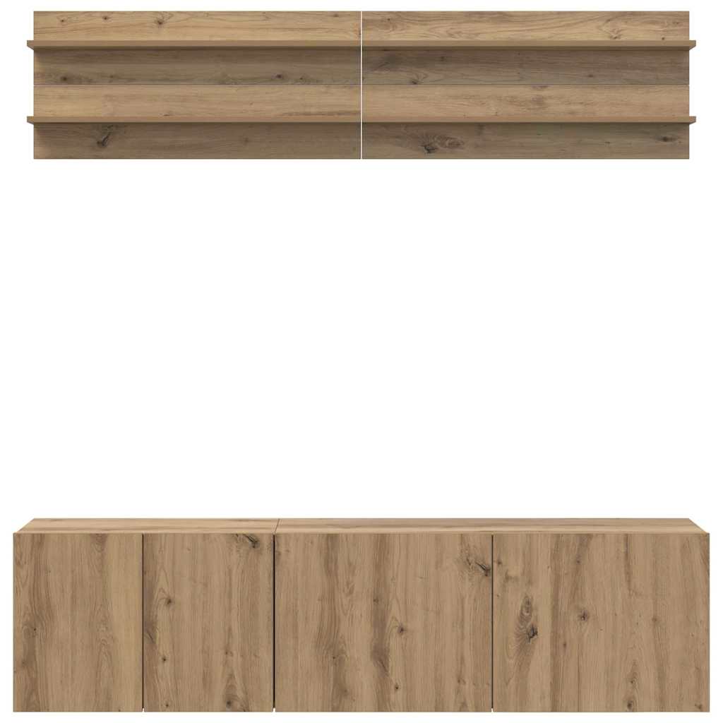 TV Units 6 pcs Artisan oak Engineered wood