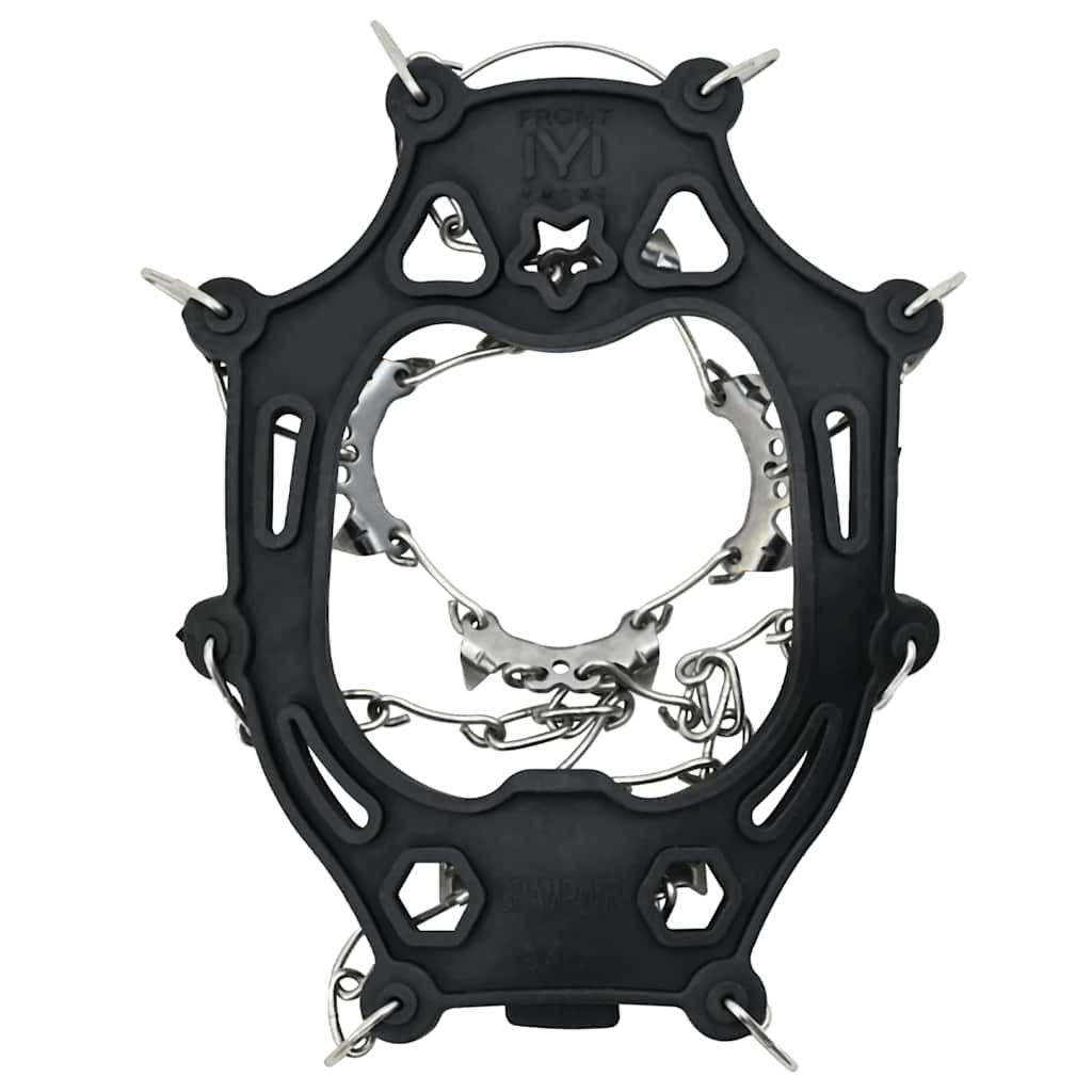 Ice Cleats for Shoes Black M Stainless Steel
